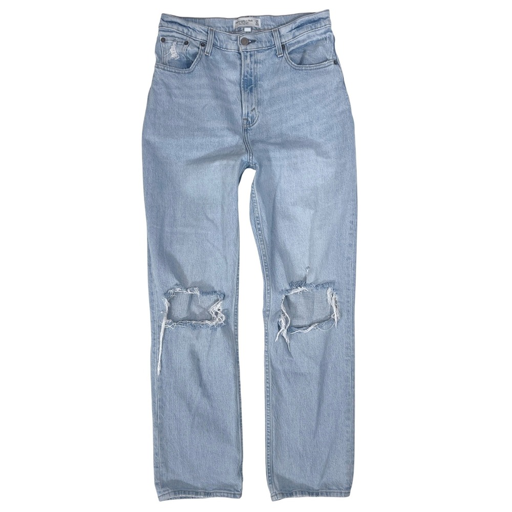 Abercrombie Curve Love 90s Straight Jeans 29 8 High Rise Festival Cowgirl Grunge